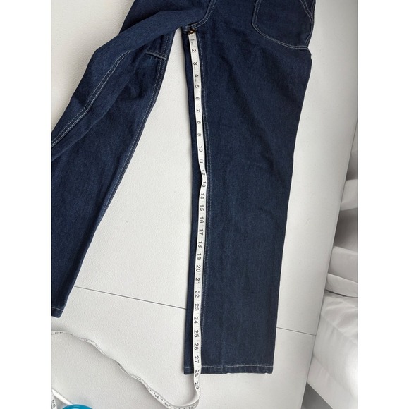 RVCA Womens Carpenter Jeans Size 27 Dark Wash Denim Utility Pants - Picture 9 of 11